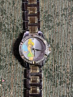 NEW Disney Tinkerbell Watch - Bling Rhinestone Bezel - TK2049