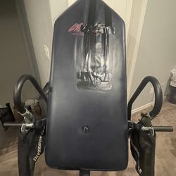 Adjustable Inversion Table Memory Foam Physical Therapy Back Pain Lifegear