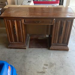 Oak Singer Sowing Machine Table