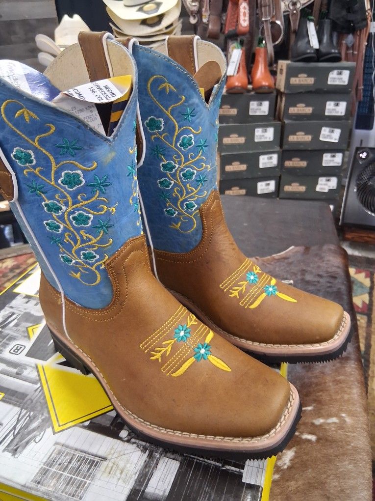 Botas De Piel Para Muner Rodeo 