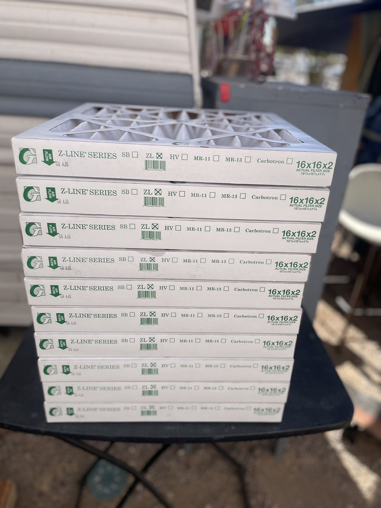 Glasfloss Air Filters 16x16x2   10 count