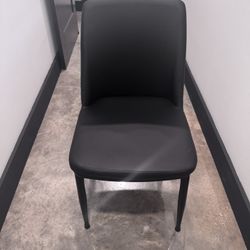 Modern Black Dining Chairs- 7 qty