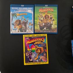 Madagascar Trilogy - Bluray + DVD