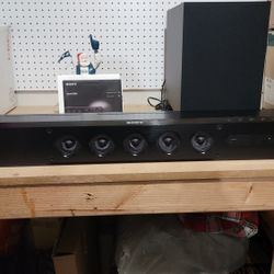 Sony SoundBar with wireless subwoofer. 