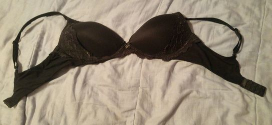 Victoria's Secret body by Victoria black bra.