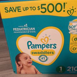 Size 1 Pampers Swaddlers