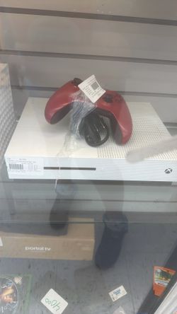 Xbox One S Console with Red Controller