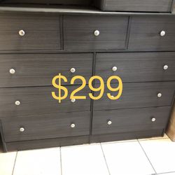 Dresser 9 Drawers In Any Color New-size-56W-6D-43H
