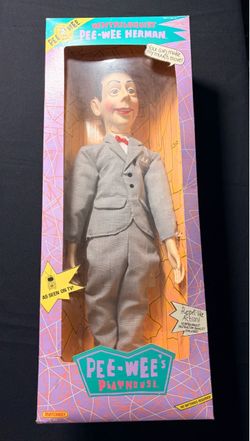 Vintage 1989 Matchbox Pee-Wee Herman 26-Inch Large Scale Ventriloquist Puppet Doll