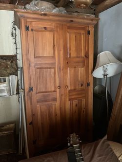 Vintage Ethan Allen Wardrobe Hutch