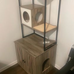 Litter Box Enclosure/ Cat Tree