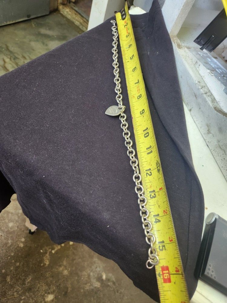 Cadena Chain Silver 9'25 Tiffany Co 16 Inches