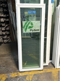 Picture Window  22 X 58 $120  - white vinyl