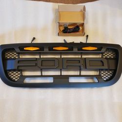 Ford Ranger Front Grill Raptor Style W/ LED Lights 2004-2011