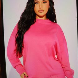 HotPink Oversized Sweater Sz L