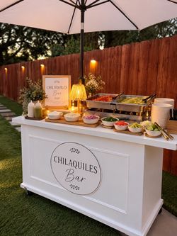 Chilaquiles Bar Catering Cart on Wheels