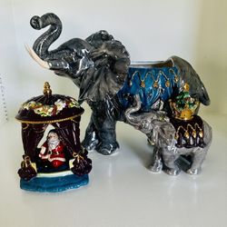 Waterford Tabletop Ceramic MAHARAJA ELEPHANT COOKIE JAR
