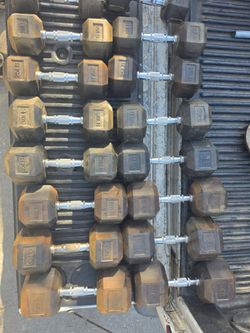 15-50 pound dumbbells