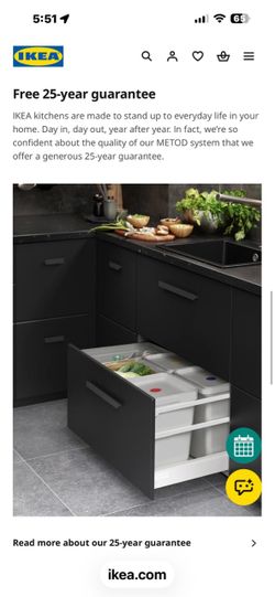 Cabinets kitchen, black IKEA