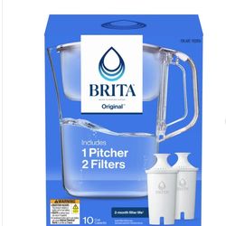 Brita Champlain Water Filter Pitcher, 10 Cup with 2 Filters
