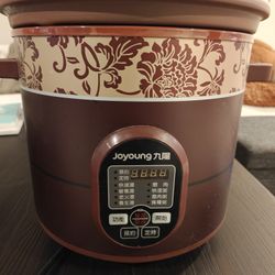 Joyoung natural clay 5L capacity slow cooker (5-section temp. controls) 