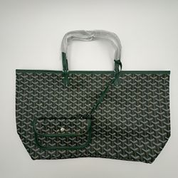 Goyard tote Bag With Coin Bag (green) 