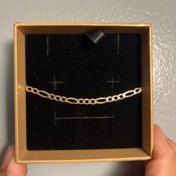 10k Figaro Bracelet 