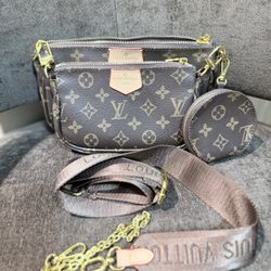 Louis Vuitton Monogram Multi pochette accessoires cloth handbag