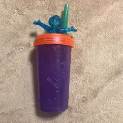 2006 Purple On Orange Chuckle Cheese Cup