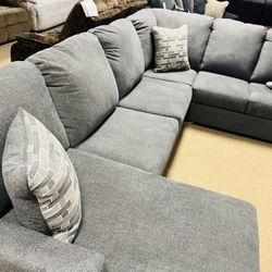 Very Stylish Stunning Chaise Sectional With Delivery!