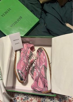 Bottega Veneta Orbit Sneakers Pink Silver