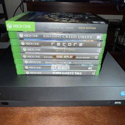 Xbox one X Project Scorpio Edition Plus Games.