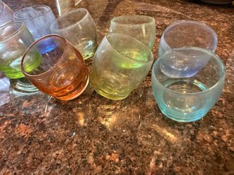 Circleware moon dance multicolored 12 shot glasses