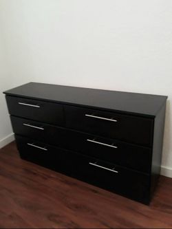 NEW 6 DRAWER DOUBLE DRESSER 😊 AVAILABLE IN BLACK, WHITE OR GREY COLOR