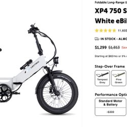 Lectric XP4 750, LIKE NEW, 24% Off