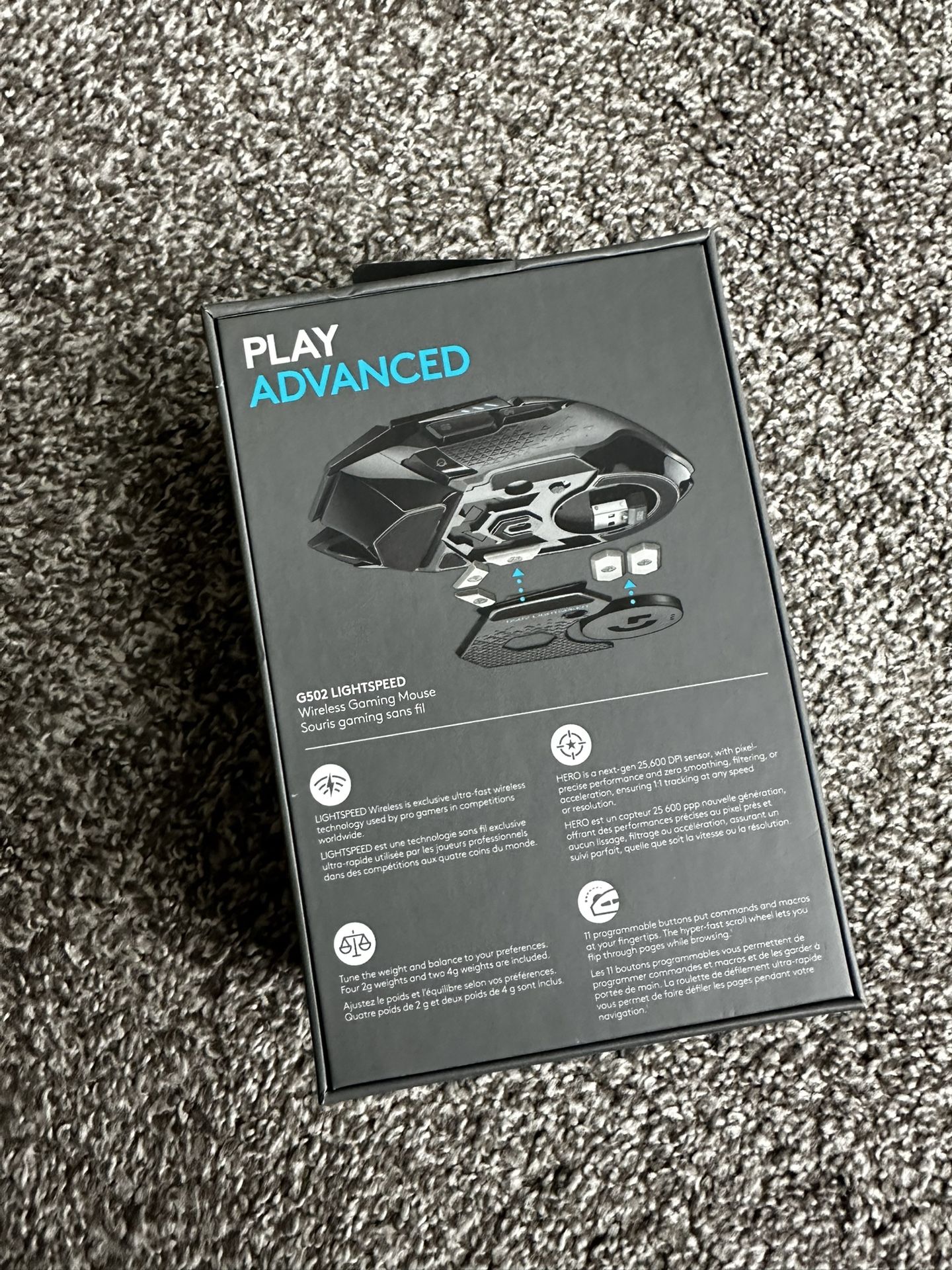 Logitech G502 wireless gaming mouse