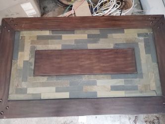 Wood and Slate coffee table