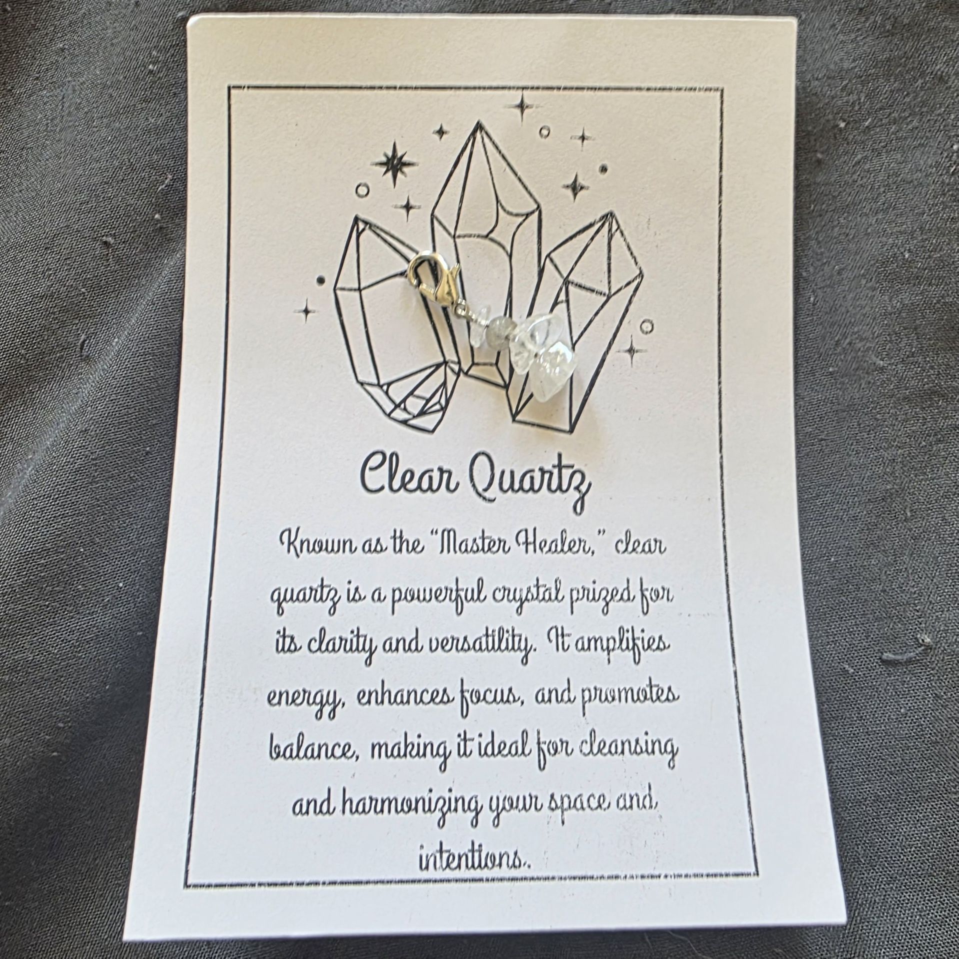 Clear Quartz Charm