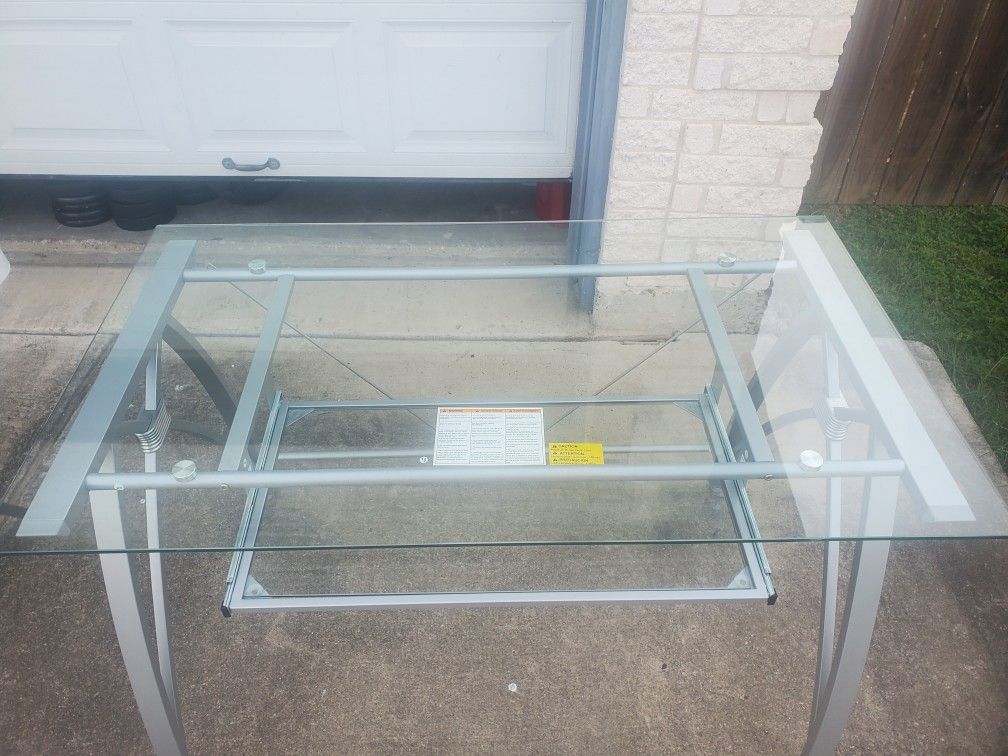 Glass Computer Desk $115 Or Best Offer