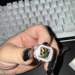 Moissanite Ring Adjustable 6-11