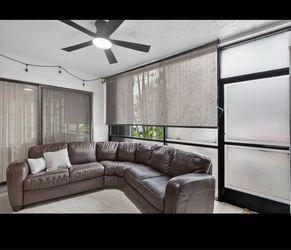 Leather couch