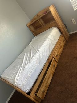 Twin sized captain bed