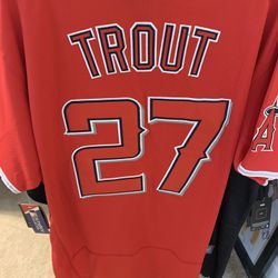 Nike Trout Angels Men’s Jersey 