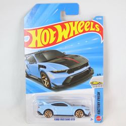 Hot Wheels Light Blue Ford Mustang GTD Toy Car - NEW