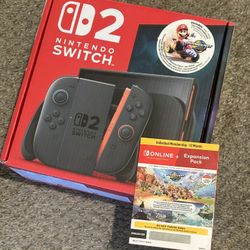 Nintendo Switch 2 Console MArio Kart World Bundle BRAND NEW + 12 Month Online with Expansion Pack