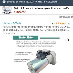Estarte Replacement Para Honda Acord, Element , Acura  Entregó Afuera McDonalds 3590 N Zaragoza 