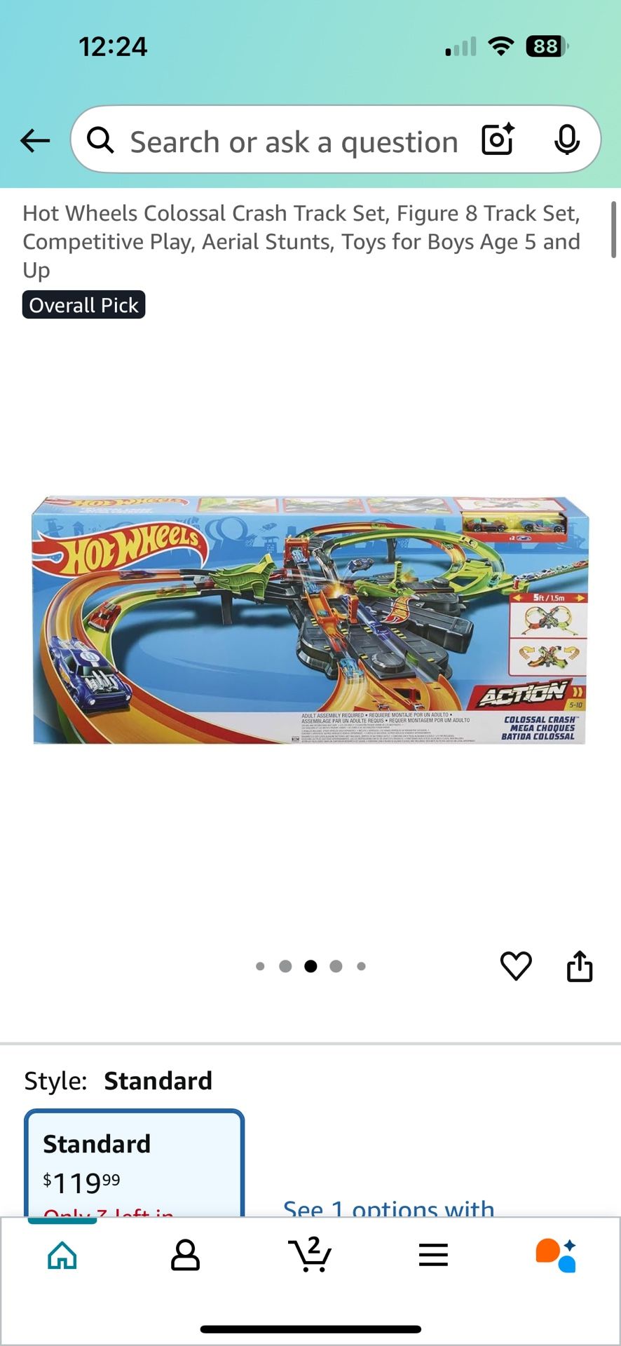 Hot Wheels Colossal Crash Track Set
