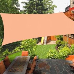 Sunshade Sail Canopy 16 ft. x 20 ft. Square  (Peach Color)