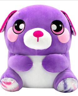 Plumps - stuffed purple dog