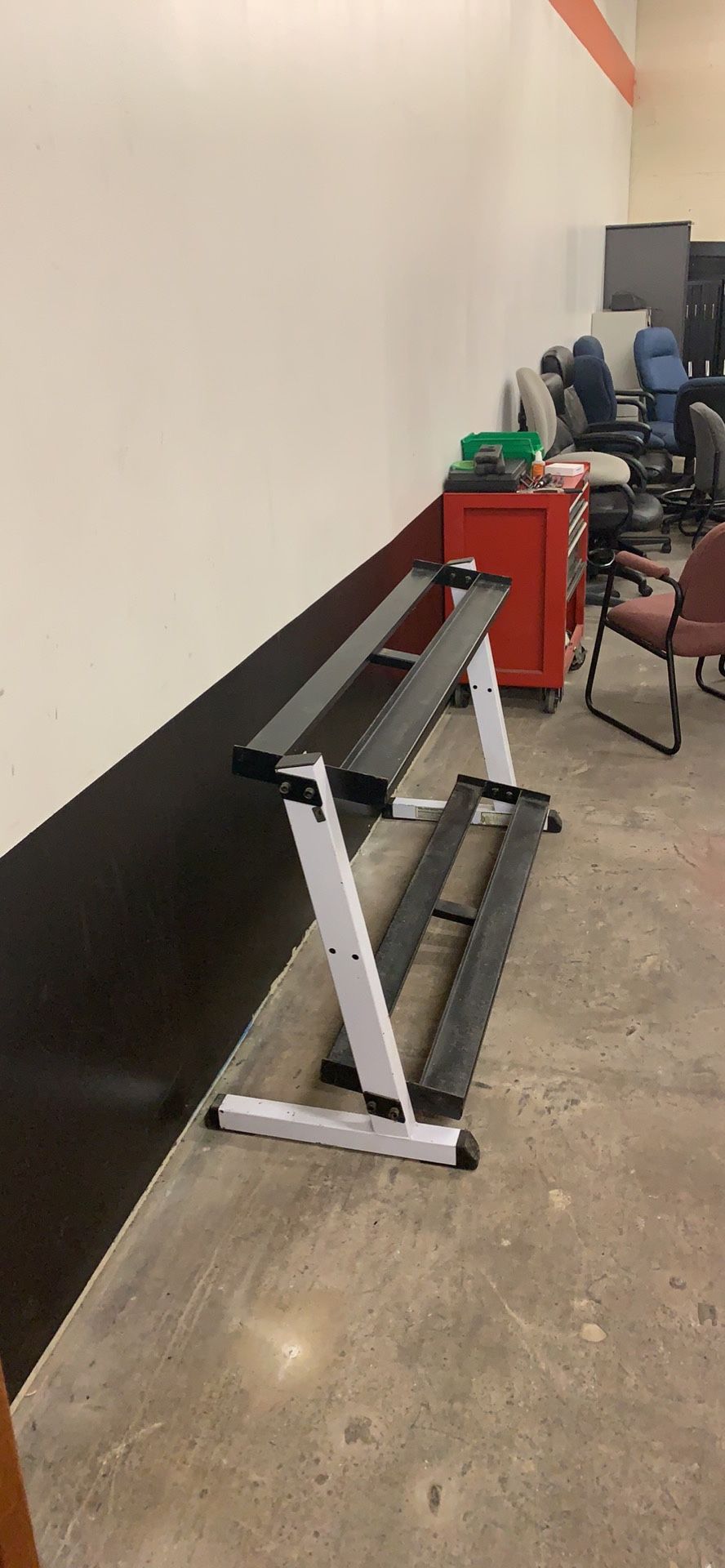 Dumbbell weight rack
